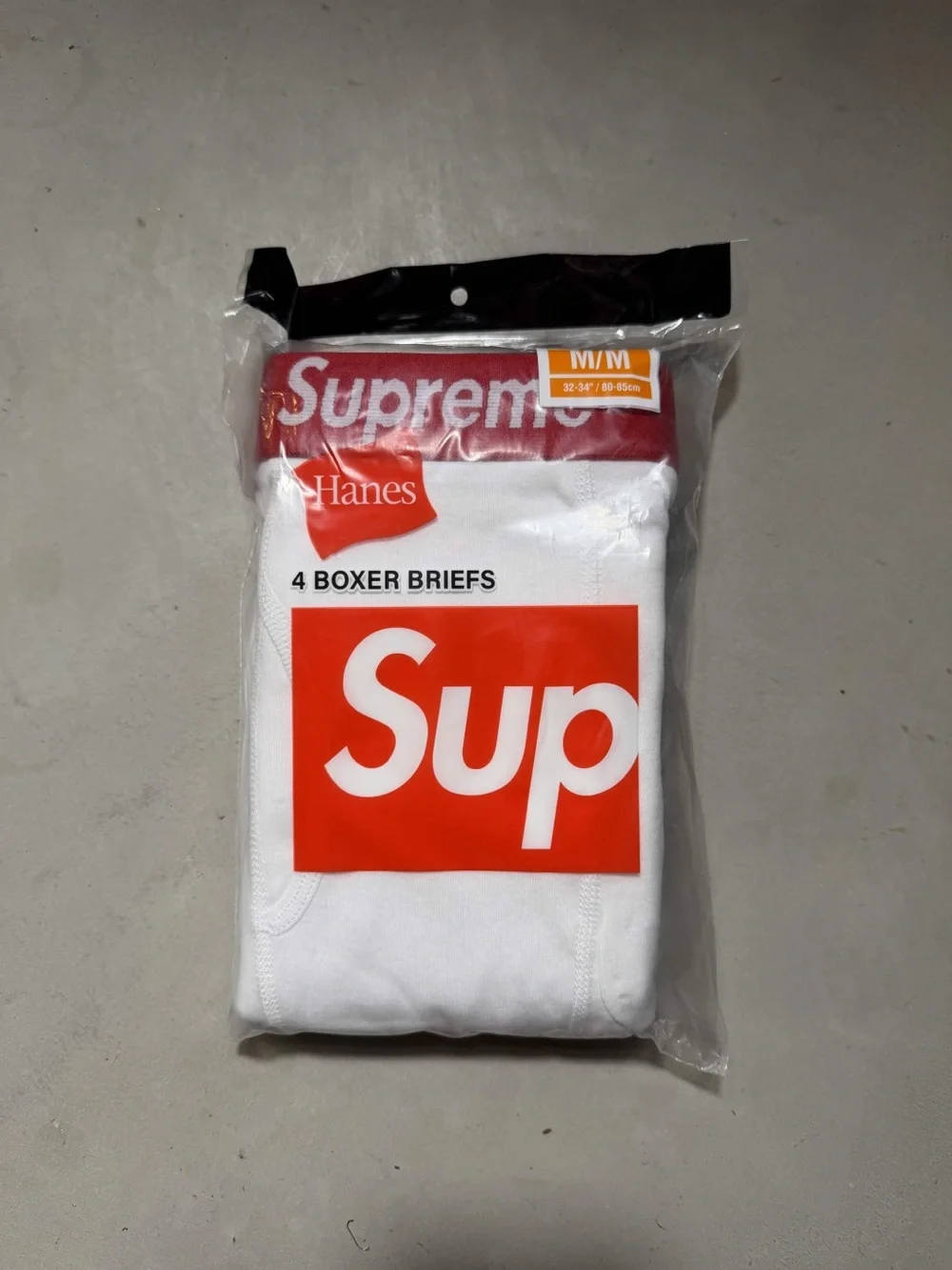 White Supreme Boxer Briefs - Size Medium